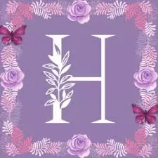 h and n letter love images